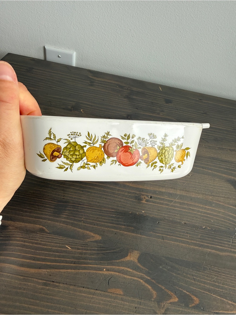 Vintage Corningware spice of life dish with glass Pyrex lid - Picture 10 of 14